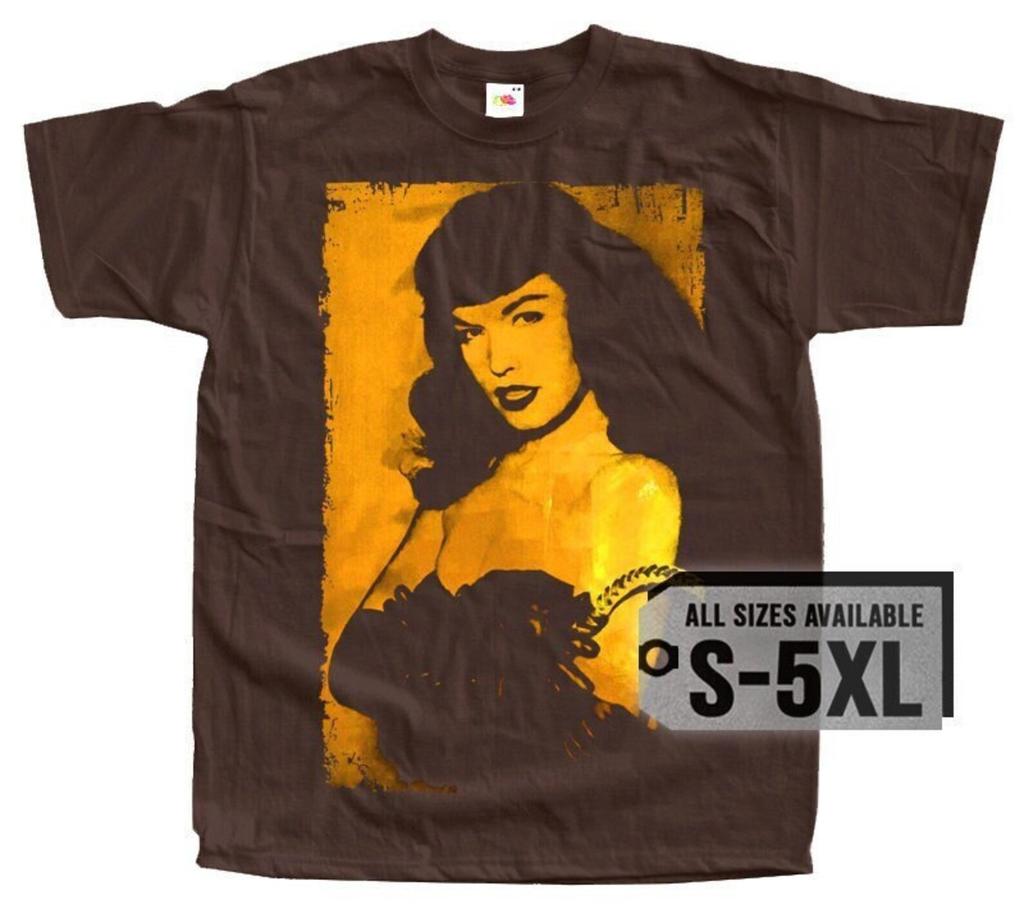 Bettie Page V21 Poster Men T-Shirt All Sizes S-5XL