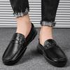 Fashion Spring Autumn Men's Soft Sole Loafers Classic Male Casual Leather Shoes Handmade Male Moccasins Top Quality Male Driving Footwea