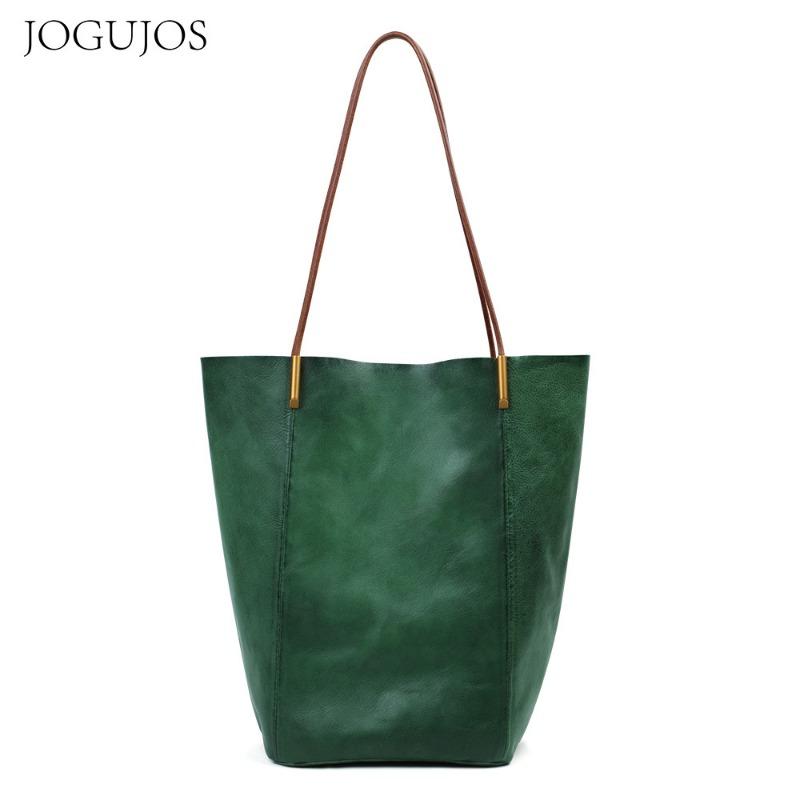 JOGUJOS new leather bag large capacity women's messenger bag tote bag casual versatile women's bag handbag