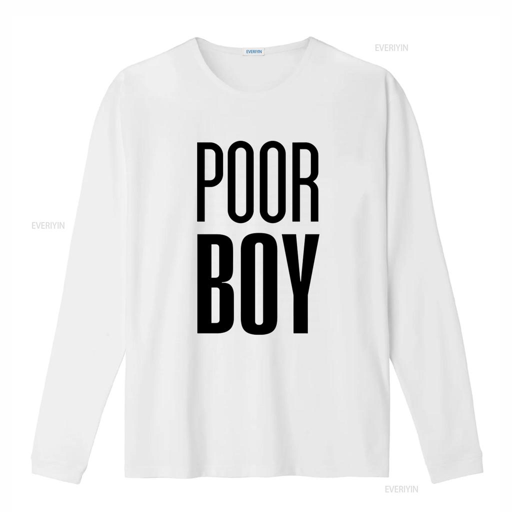 Poor Boy Only Friends Thai Bl Drama Fan T Shirt Black Font Classic Fit Trendy Design for Fans Vintage Washed Designer Clothes