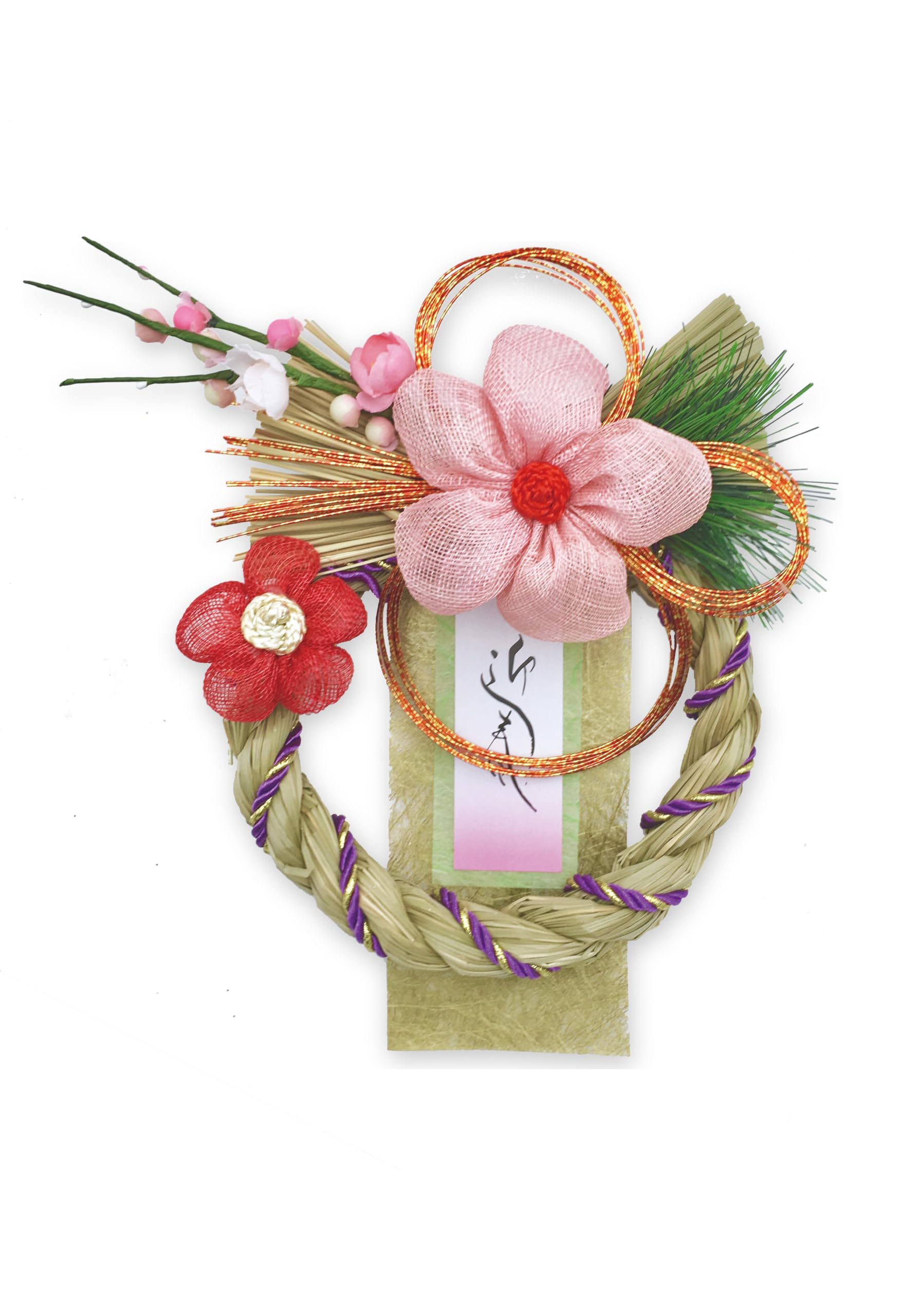 

[2025 mamawreath Shimenawa Hemp Flower Decoration] New Year s Decoration for Entryway, Shimenawa New Year s Wreath, Welcome the New Year, Hemp Flower