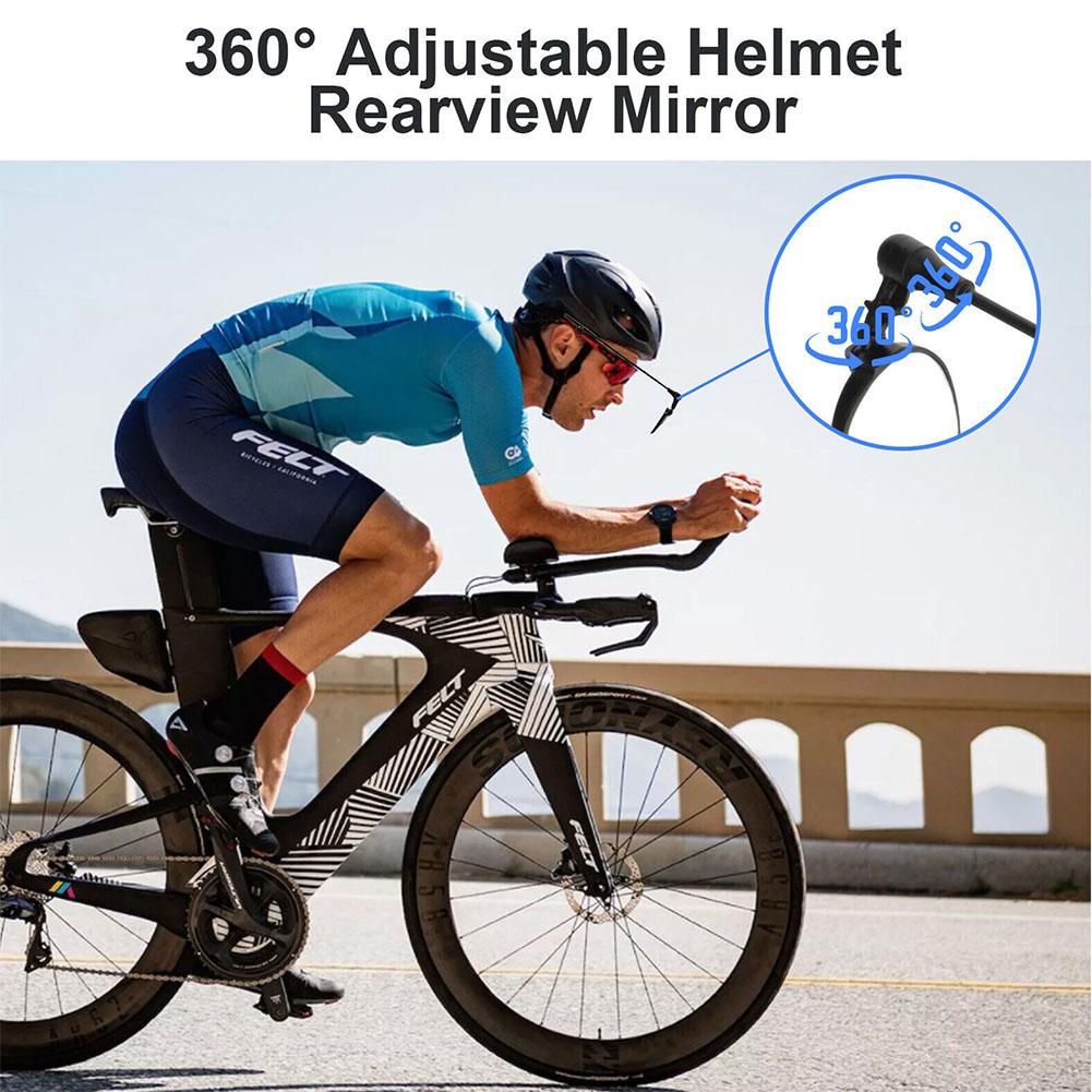 1Pcs Adjustable Bicycle Helmet Mirrors Rearview Mirror Mirror Cycling Multi Adjustable Equipment Angle Reflector Mini Flat N8K6