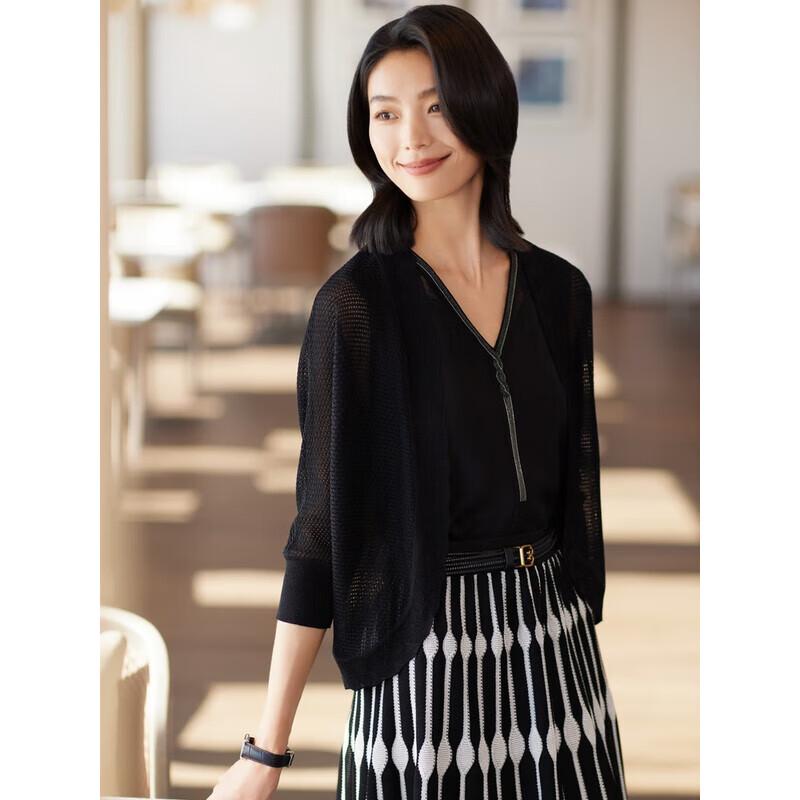 EP YAYING Women's Silk Blend Lightweight Knitted Cardigan