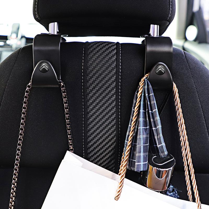 2 Stück tragbare Haken für die Rückseite von Autositzen für Citroen C1 DS3 C2 C3 Vts C4 Saxo C4L C5 C6 C8 Xsara C3-XR Picasso Berlingo Cactus