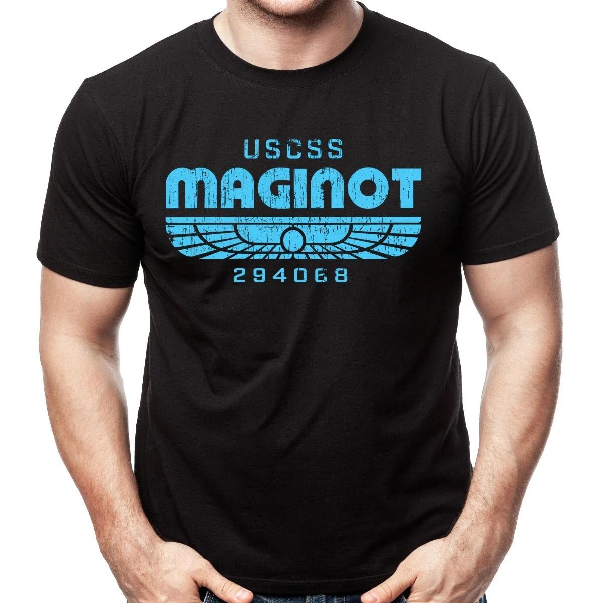 USCSS Maginot Distressed Logo Black Adult T-Shirt XXL