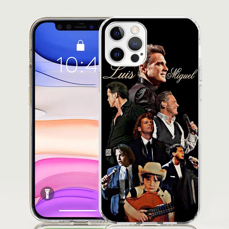 L-Luis M-Miguel Singer Phone Case For Iphone 11 12 13 Mini 14 15 Plus 17 Air 16 Pro Max 16E 7 8 SE Art Customized Coque Capa