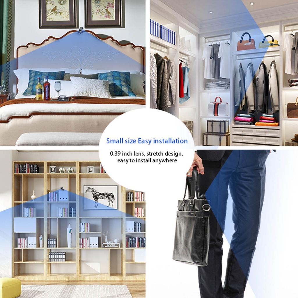 HD 1080P X7 Mini WIFI Camera Surveillance Camera with Small Adjustable Snake Lens for Photo Video Security Cameras Secret Camera