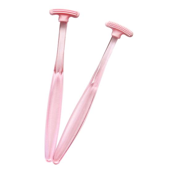 Portable Soft Tongue Scraper Brush Deep Cleaning Odor Remover Oral Health Care