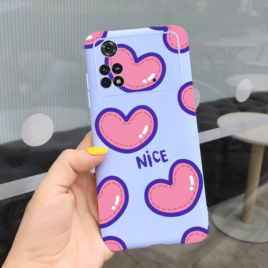 For Xiaomi Poco M4 Pro Case Lovely Pattern Candy Color Phone Case For Poco M 4 M4 Pro 5G 4G PocoM4 Soft Silicone TPU Back Cover