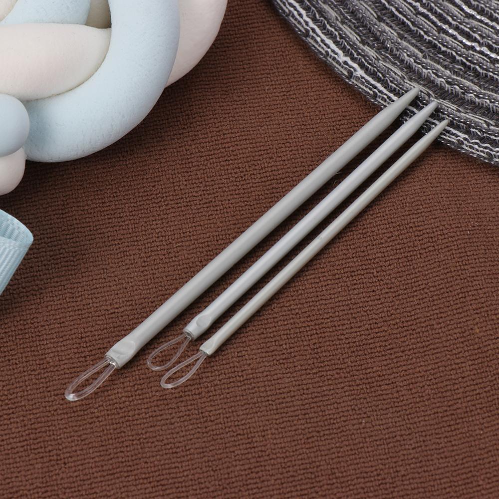 Handle Crochet Hook Wool Thick Knitter Yarn Sewing Needles Big Eye Nylon Wire Knitting Needles