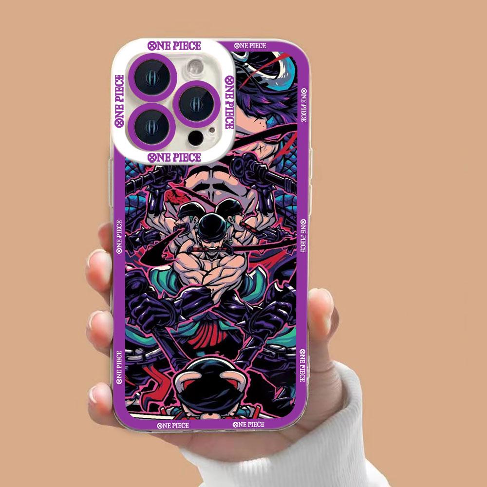 One P-Piece Gear 5 Luffy Zoro Clear Phone Case For Samsung A02 A03 A04 A05 A05S A06 A7 A10 A12 A13 A14 A15 A16 NOTE 10 20 Case