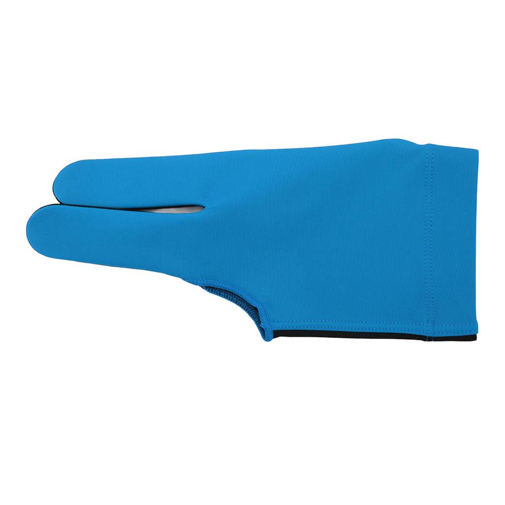 Left Hand Billiard Gloves Polyurethane Fiber Average Size Three Fingers Billiard Gloves for Billiard Shooters