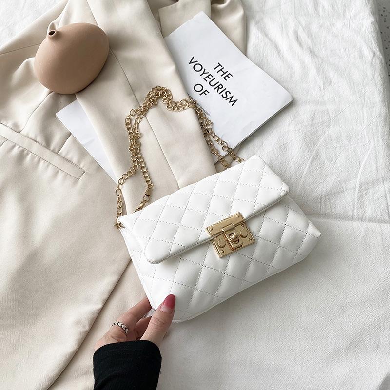 Embroidered Square Buckle Womens Bag Bag Fashion Shoulder Bag