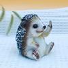 Middle Finger Hedgehog Statue Simulated Hedgehog Resin Figurine Animal Sculpture