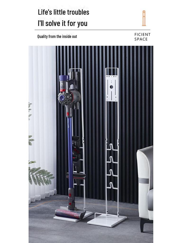 Bezprzewodowy pionowy odkurzacz i stojak do przechowywania przyborów