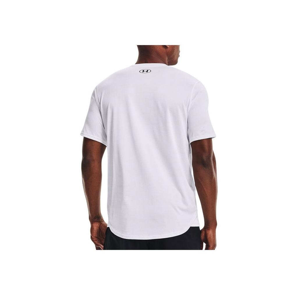 Under Armour Vent Casual Training Round Neck Loose Breathable Lightweight Short Sleeve T-Shirt Men Tops White 1365216-100