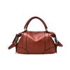 Simple and Versatile Large Capacity Genuine Leather Shoulder Bag Cowhide Commuter Ladies Diagonal Bag