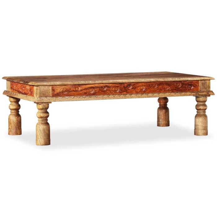 VidaXL Coffee Table Sheesham and Mango Wood 110 X 60 X 38 Cm