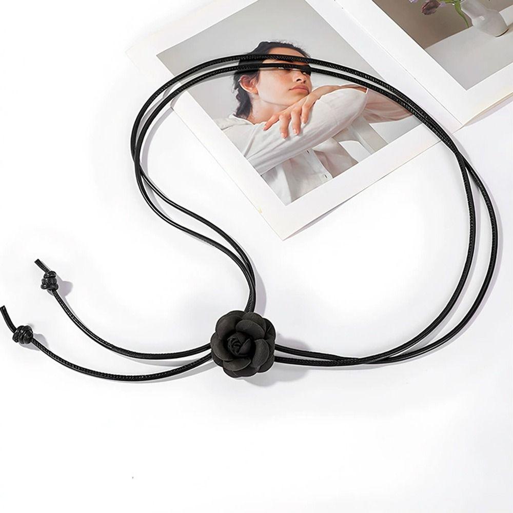 Fashion Ethnic Style Dry Rose Flower Belt High-end Retro Knotted Waist Rope Thin Waist Chain For Skirt Clothes Dress Jeans Coat