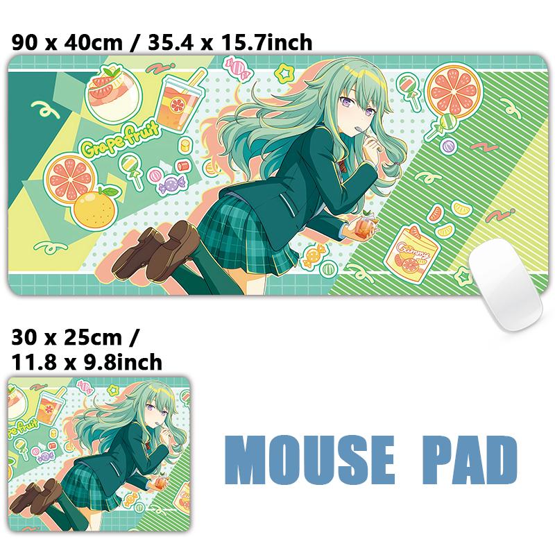 Project Sekai Geburtstag Voller Charakter 25-ji Nightcord de PJSK Mauspads Tischmatten Gaming XXL Anime Mauspads Tastatur Desktop Matten
