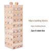 Großes Holz-Jenga-Stapelblock-Turmspiel für Kinder und Eltern - Interaktives Gleichgewichts- und Hochstapelvergnügen