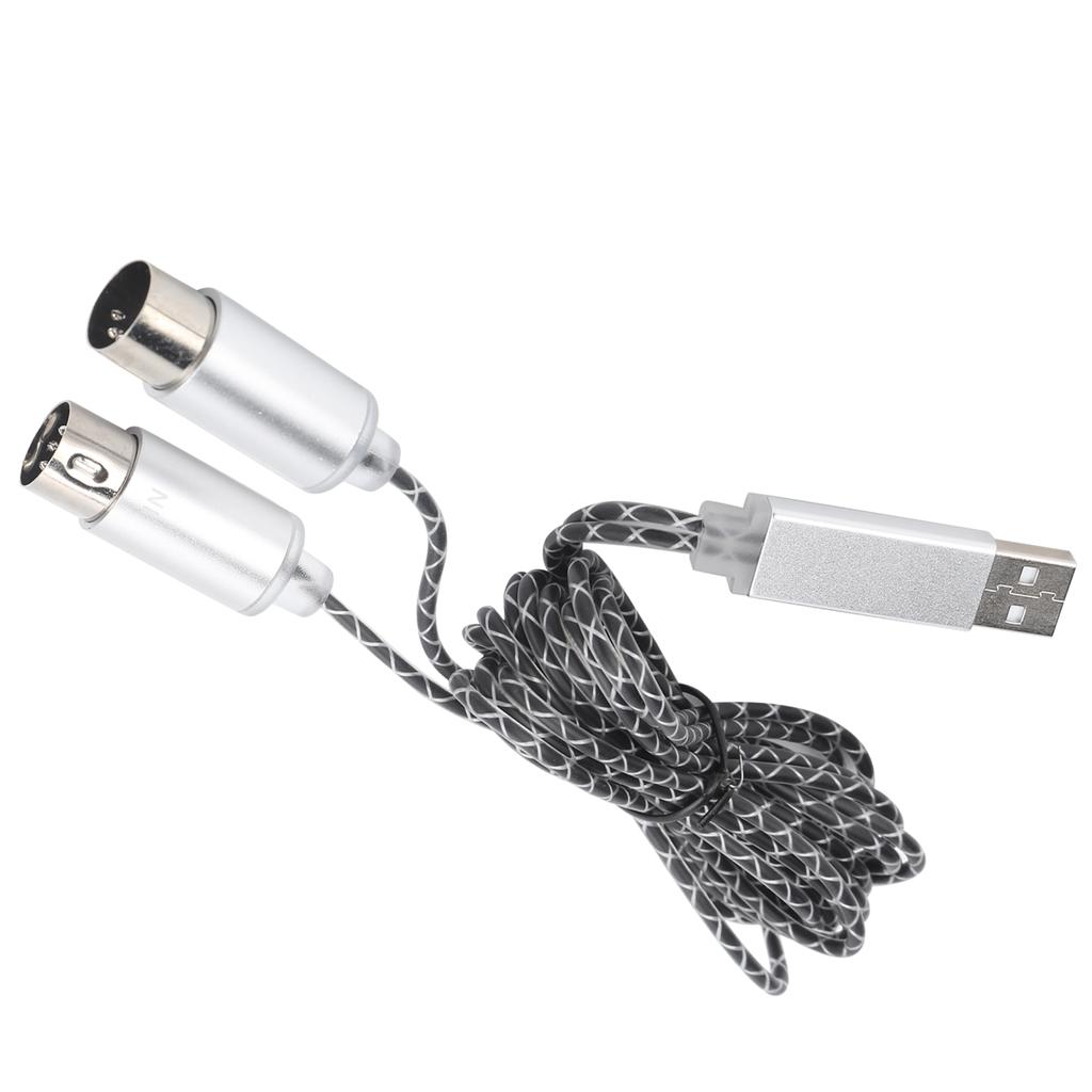 MIDI Cable Transfer USB TPE Sheath Electronic Piano to Computer Editing Connection Line