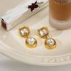Salircon 2026 New Exquisite Shiny Big Rhinestones Stainless Steel Drop Earring Women 18K Gold Plated Square Oval Pendant Jewelry