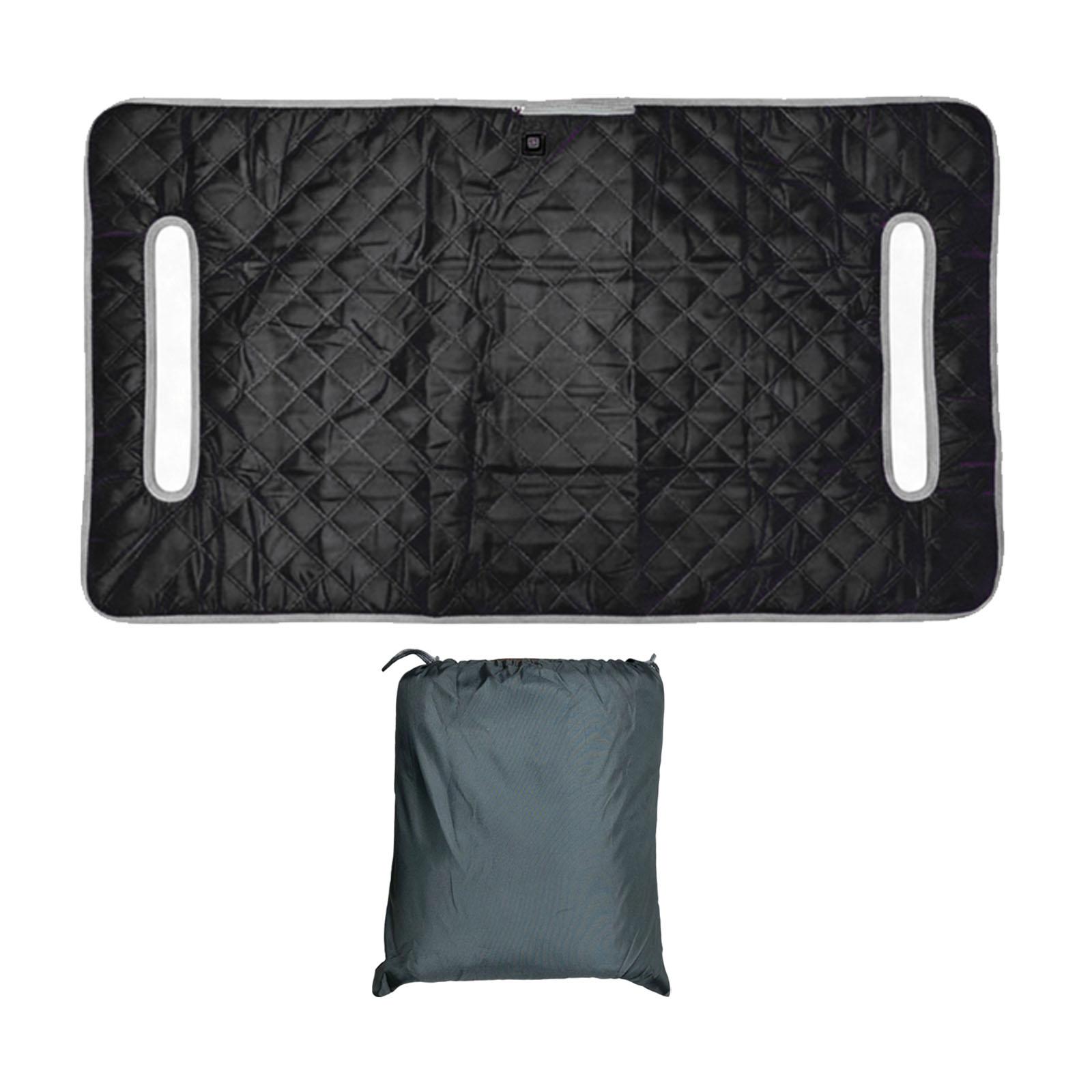 

Soft Plush Golf Car Seat Cover USB Heated Blanket for Most Two Person Seats in Golf Cart чорний