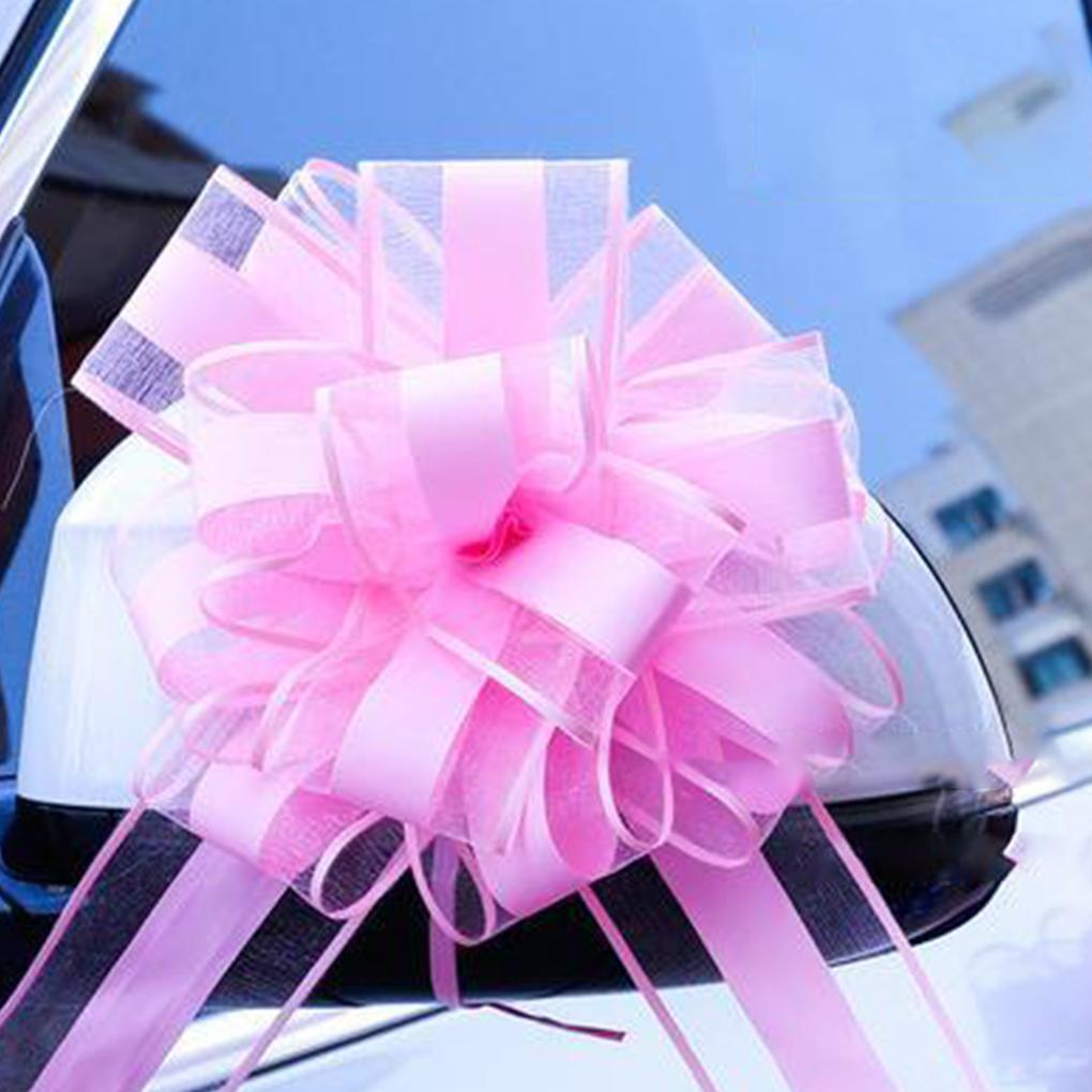 Large Bowknot Decoration Yarn Ribbons Festival Holiday Engagement Presents Box Wedding Car Flower Bouquet Packing Ornament