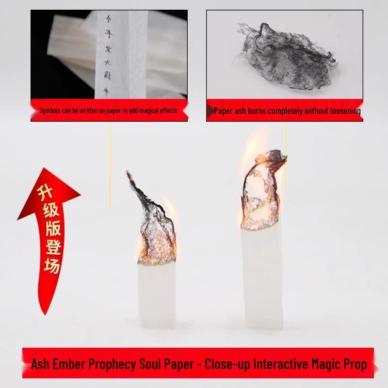 Fire Magic Flying Ghost Paper: Burning Prop Ascending Decoration for Talent Shows