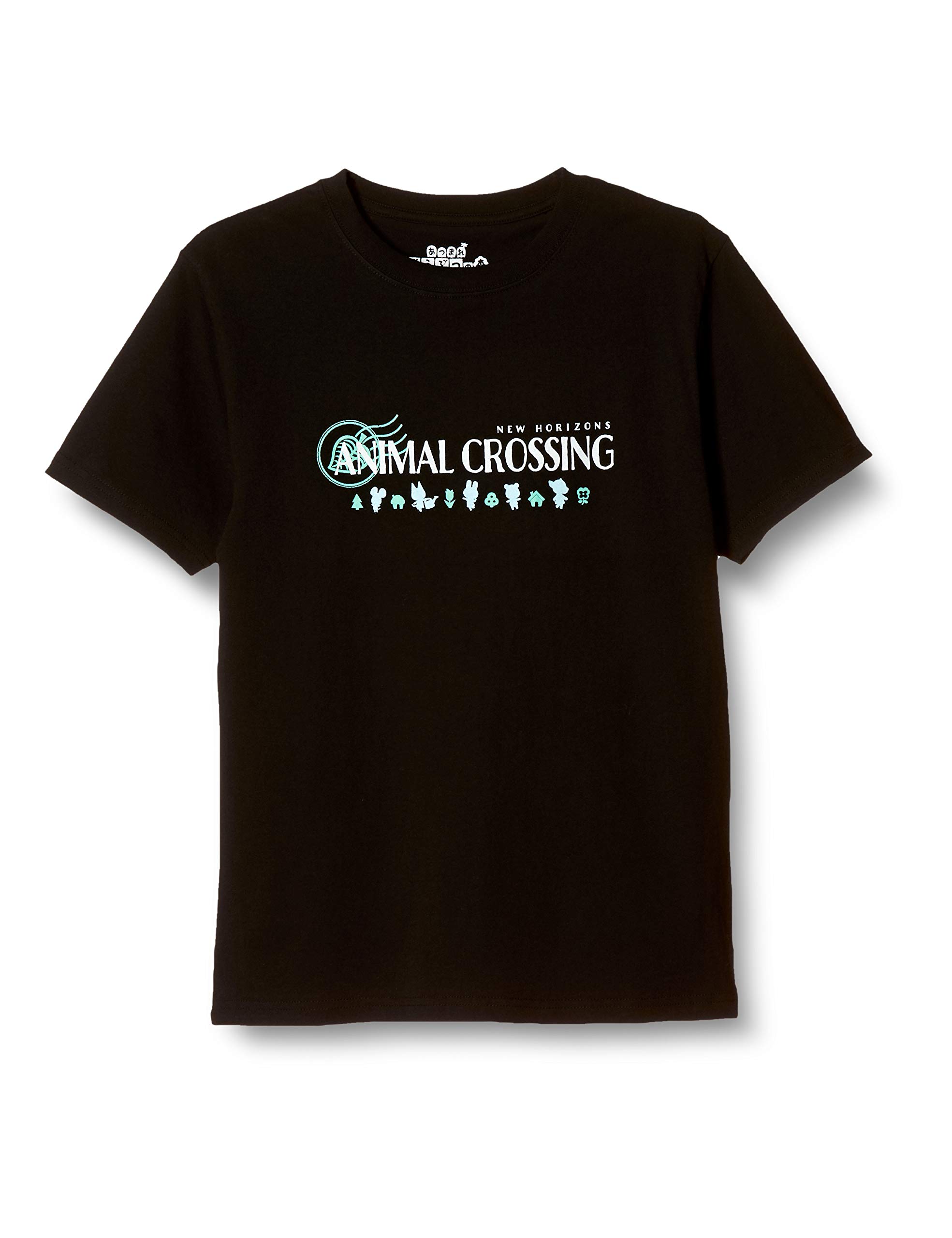 

Short Animal Animal Animal Animal Forest M [Doubutsunomori] T-shirt, Sleeve, Men s, Logo, Crossing, Crossing, Crossing, Goods, Black, чёрный