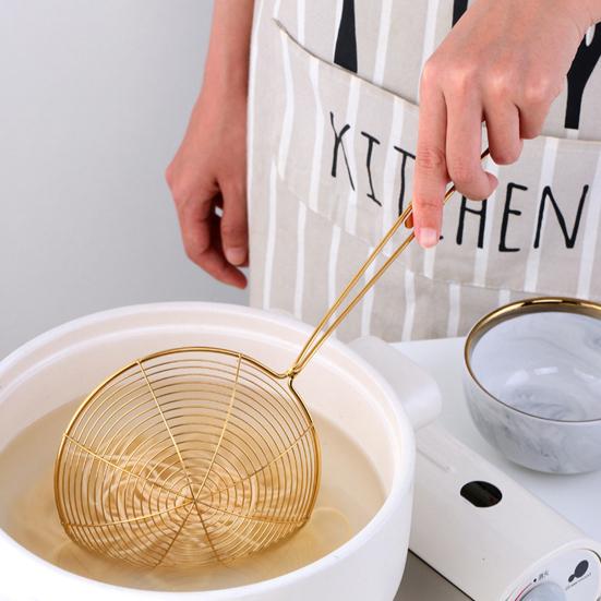 Anti-scalding Stable Welding Useful Anti-rust Stainless Steel Food Strainer Scoop Fried Net