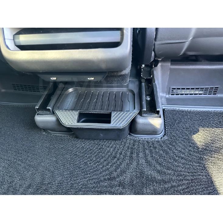 Rear Center Console Organizer for Tesla Model Y Juniper 2025 2026 Trash Can 2nd Row Under Floor Storage Box Bin Mat Accessories