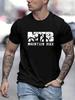Unisex lässiges kurzärmeliges T-Shirt mit einzigartigem Buchstaben-Design