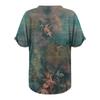 Women's Shirt Blouse Button Vintage  Print Short Sleeve Casual Basic Top Pullover