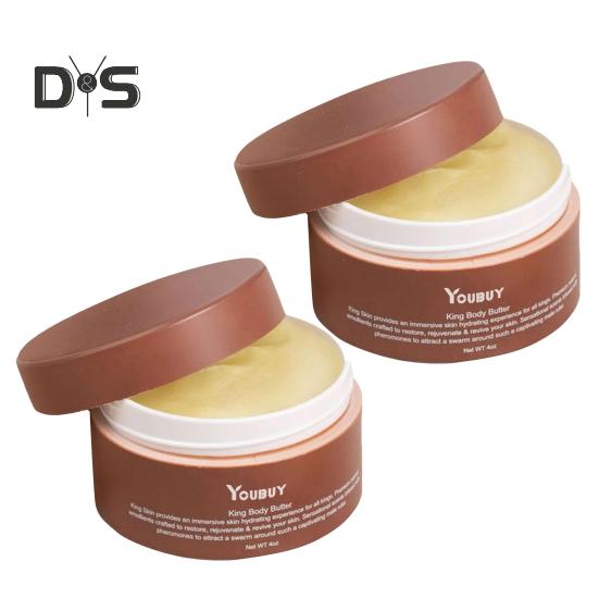 1/2Pcs Skin Body Butter for Men 120g Shea Butter Soothing Effect Nutritional Benefits Intense Hydration Jojoba Oil Lightweight Moisturizer