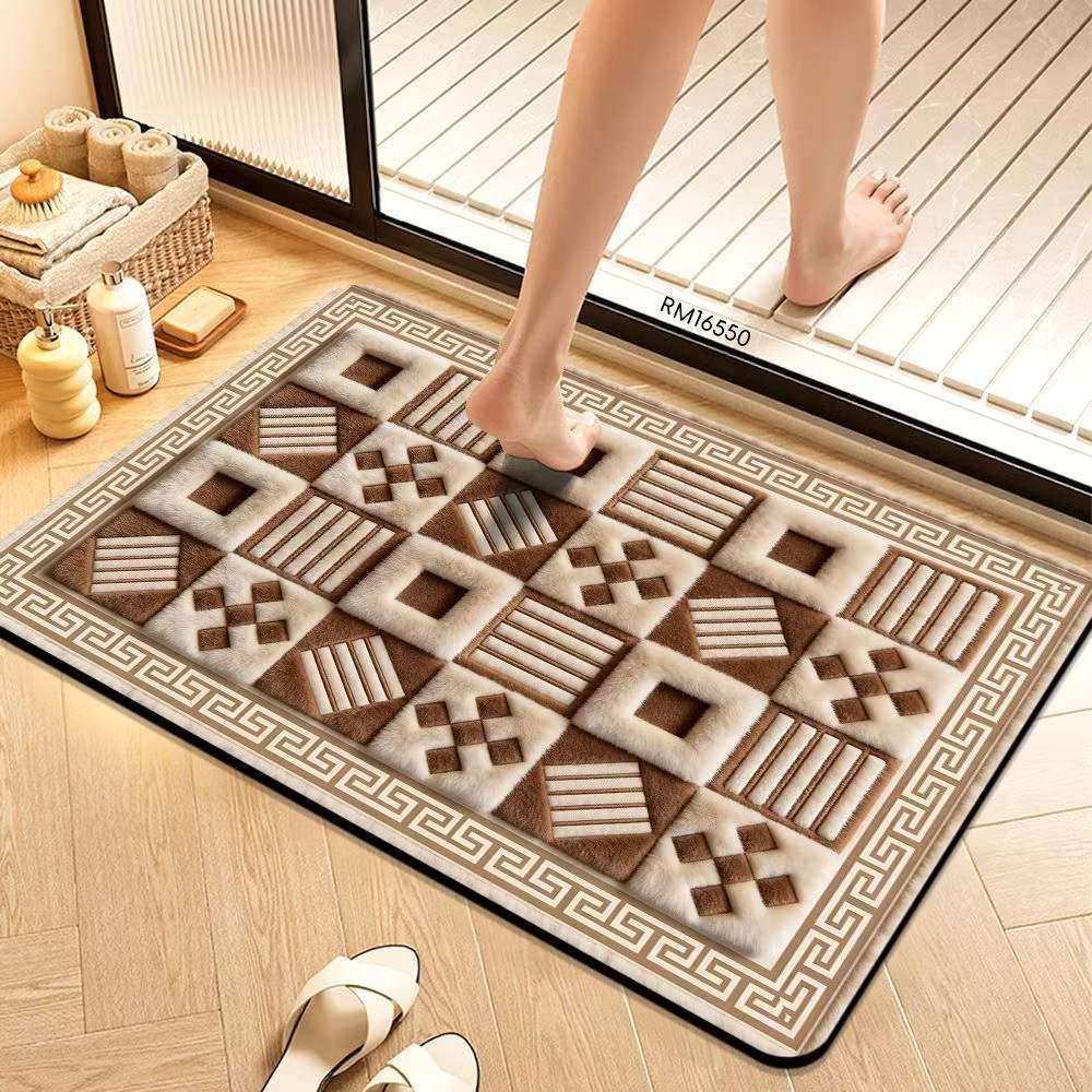Американский ретро влаговпитывающий коврик для ванной из диатомита 40cm x 60cm (2.5mm thick)
