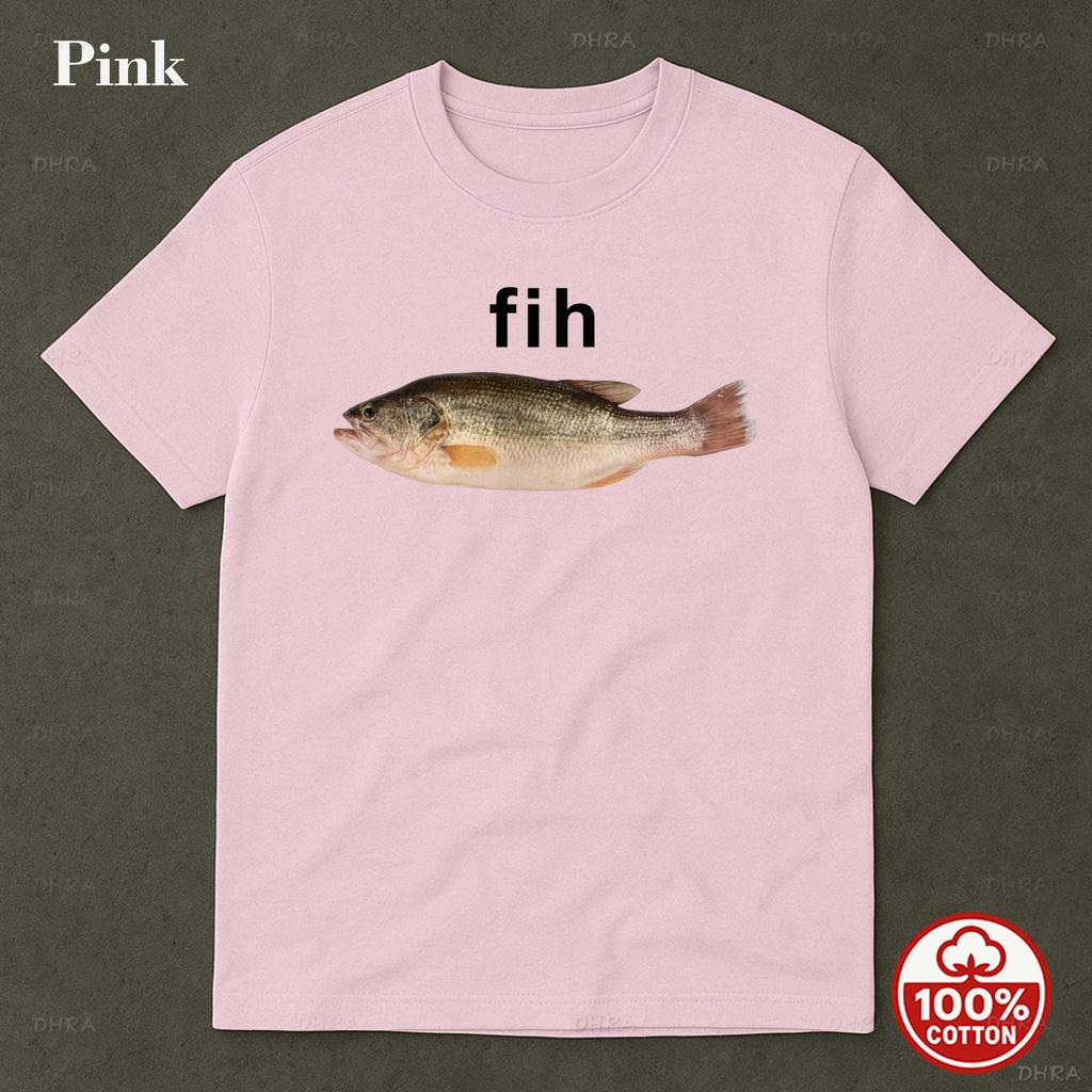 Fih Fish TShirt Unisex Funny Fish Graphic Cotton Tee