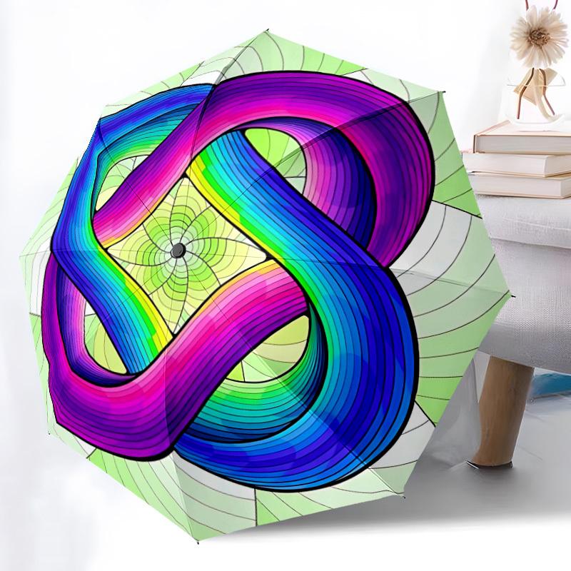 

1pc Infinity Symbol Automatic Umbrella - Automatic Opening And Closing, Sturdy Iron Frame, Formal Occasions yy251018105