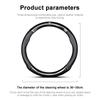 Center Hub Cap Car Steering Wheel Cover Breathable Anti Slip PU Leather Steering Cover for Tesla Model 3 2021 S X Y TM3 TMX TMS