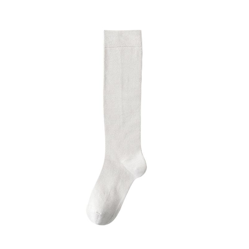 Women's Autumn and Winter Thick Solid Color Pull A Micro Pressure Leg Long Leg Socks