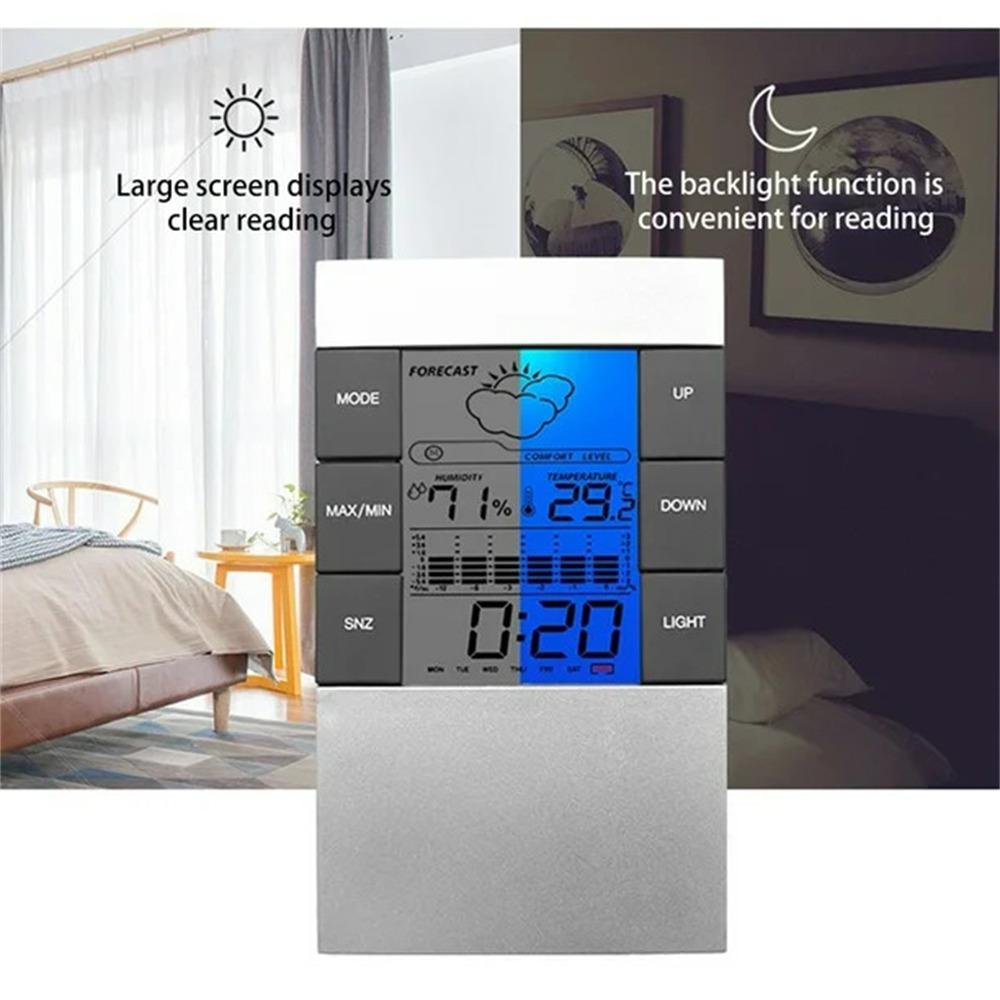 3210 Weather Forecast Creative Home Backlight Electronic Clock Thermometer Hygrometer Alarm Clock