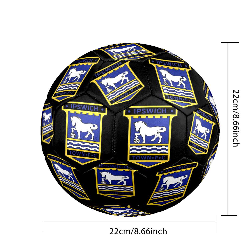 FC Ipswich Crest Size 5 Soccer Balls, Anti-Slip, Protective Football, Outdoor Sport, a Unique Gift Suitable for Him/her, Birthdays