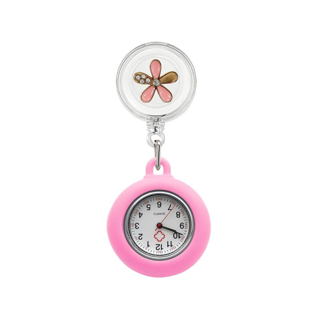Anti-Lost Retractable Pocket Watch Decorative Pendant Fob Watch Retractable Nurse Watch Hospital