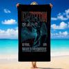 Led Zeppelin Print Microfiber Beach Towel Sand?Resistant Lightweight Towel For Swimming Outdoor Travel Use