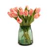 3Pcs Simulation Multicolor Home Decor 13.78 Inch Tulips for Outdoor Courtyard Patio Garden Decoration