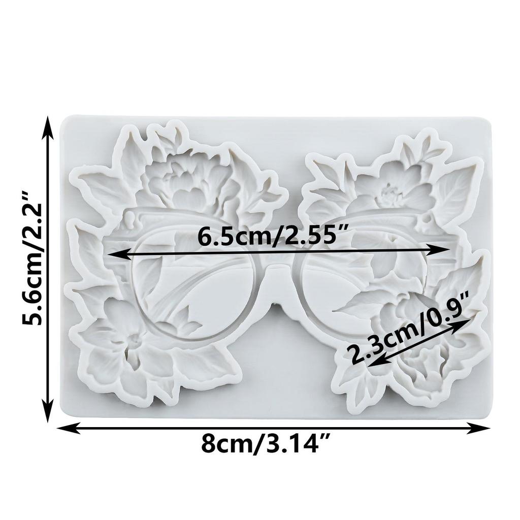 Sunflower Hat Silicone Mold Sunglasses Camera Fondant Molds Cake Decorating Tools Theme Cake Dessert Decorated Chocolate Candy Mold