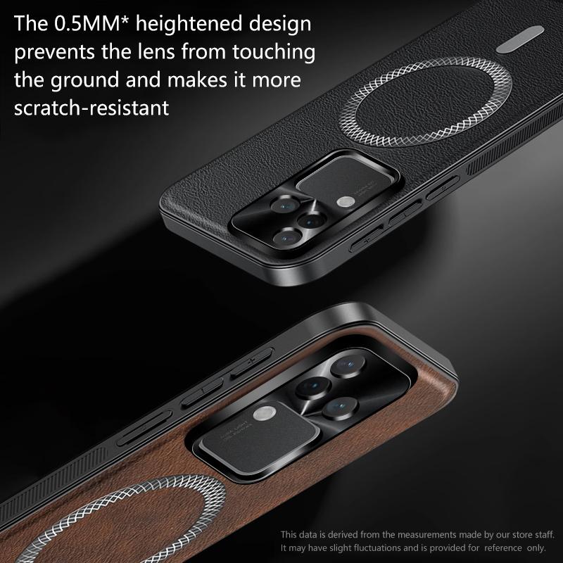 For Vivo S18 Pro V30 Pro Case Magnetic Elegant Leather Wear-Resistant Lens Fully Covered Non-Slip Grip Edge Cover Shell