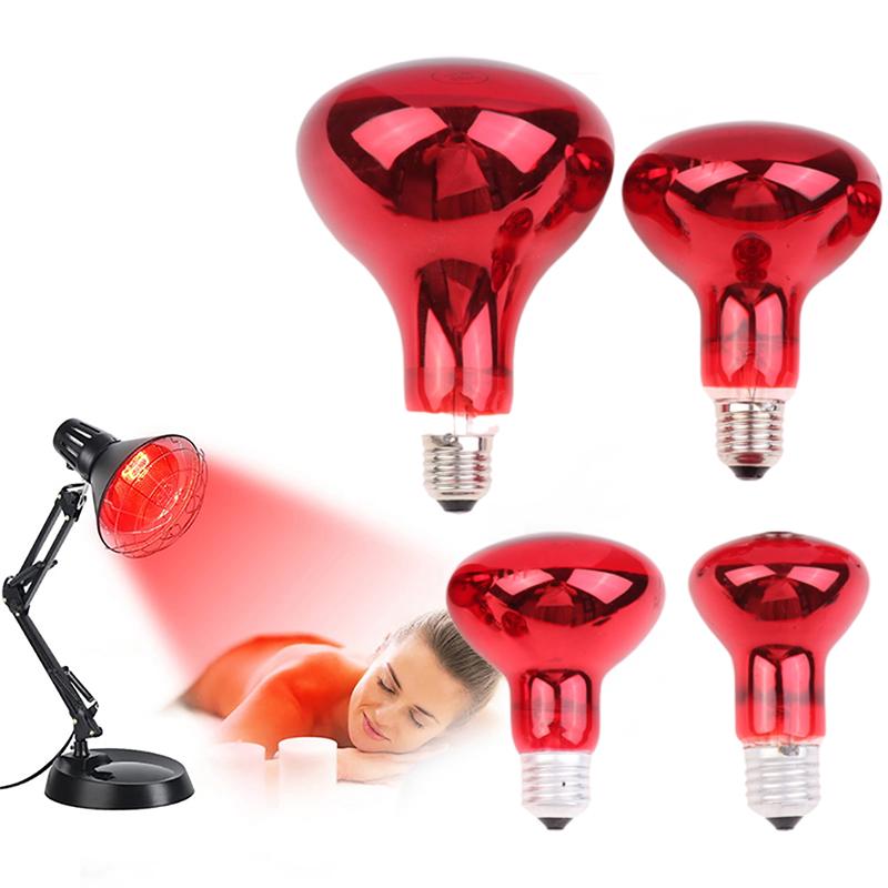 60W/100W/150W Multi Functional Near Infrared Red Heat Lamp Bulb Fit Standard E27 Socket Relieve Pain Optimal Therapy For Body