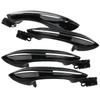 For BMW 5 6 7 Series F07 F10 F11 F06 F12 F13 F01 F02 4X Black Outer Outside Exterior Comfort Access Door Handle Set 51217231931
